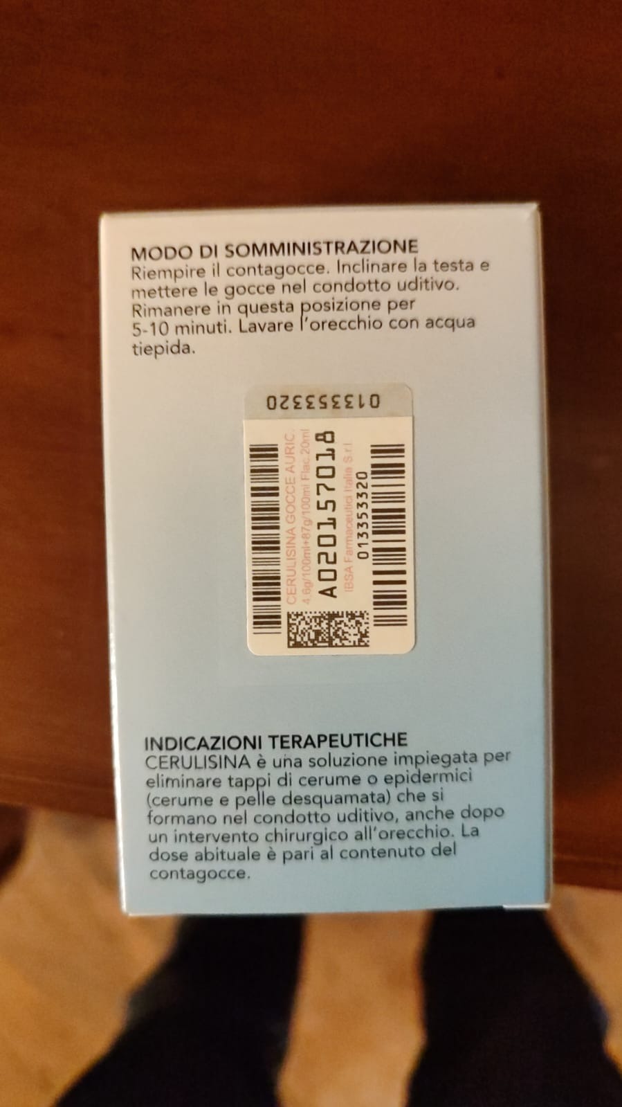 Esempio barcode laterale